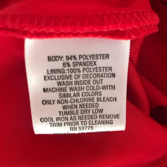 Bright red stretchy jumper Small new  XOXO - Picture 10 of 11
